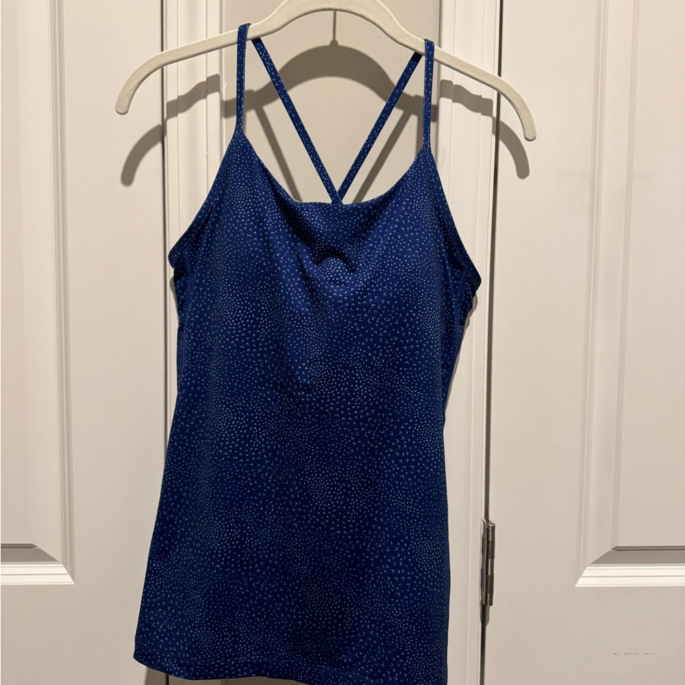 Patagonia Blue Tank with Built in Bra
